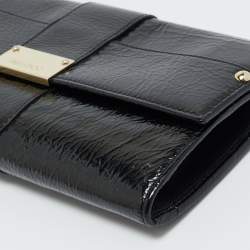 Pre Owned Jimmy Choo Black Patent Leather Reese Clutch