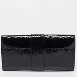 Pre Owned Jimmy Choo Black Patent Leather Reese Clutch