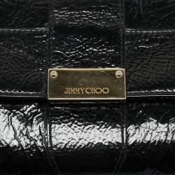 Pre Owned Jimmy Choo Black Patent Leather Reese Clutch