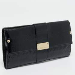 Pre Owned Jimmy Choo Black Patent Leather Reese Clutch