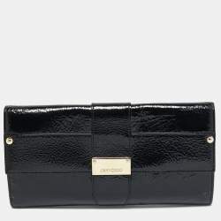 Pre Owned Jimmy Choo Black Patent Leather Reese Clutch