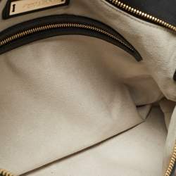 Pre Owned Jimmy Choo Burgundy/Off White Calf Hair Ally Flap Shoulder Bag