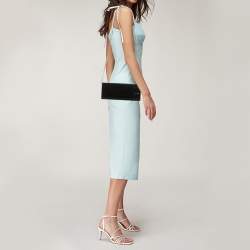 Pre Owned Jimmy Choo Black Acrylic Sweetie Chain Clutch