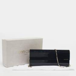 Pre Owned Jimmy Choo Black Acrylic Sweetie Chain Clutch