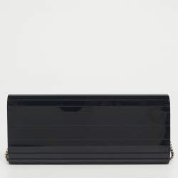 Pre Owned Jimmy Choo Black Acrylic Sweetie Chain Clutch