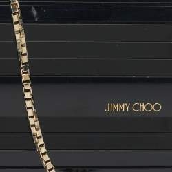 Pre Owned Jimmy Choo Black Acrylic Sweetie Chain Clutch