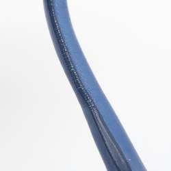 Pre Owned Jimmy Choo Blue Leather and Suede Riley Tote