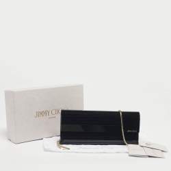 Pre Owned Jimmy Choo Black Acrylic Sweetie Chain Clutch
