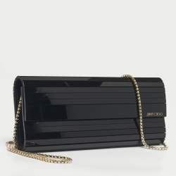 Pre Owned Jimmy Choo Black Acrylic Sweetie Chain Clutch