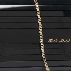 Pre Owned Jimmy Choo Black Acrylic Sweetie Chain Clutch