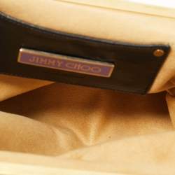 Pre Owned Jimmy Choo Brown Leopard Print Calf Hair Frame Pouch