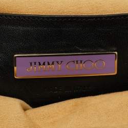 Pre Owned Jimmy Choo Brown Leopard Print Calf Hair Frame Pouch