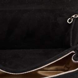 مملوكة مسبقًا Jimmy Choo Black Suede Chain Embellished Fringe Shoulder Bag