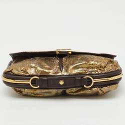 Pre Owned Jimmy Choo Metallic Multicolor Python and Leather Flap Chain Shoulder Bag