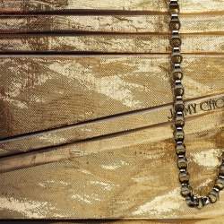 Pre Owned Jimmy Choo Acrylic and Leather Degrade Crinkled Candy Chain Clutch