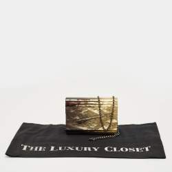Pre Owned Jimmy Choo Acrylic and Leather Degrade Crinkled Candy Chain Clutch