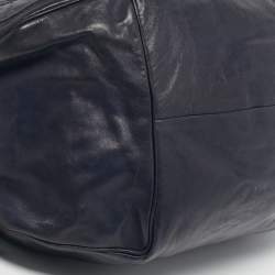 Pre Owned Jimmy Choo Navy Blue Leather Elsa Shoulder Bag