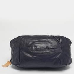 Pre Owned Jimmy Choo Navy Blue Leather Elsa Shoulder Bag