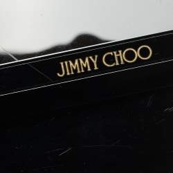Pre Owned Jimmy Choo Black Acrylic and Leather Candy Chain Clutch 