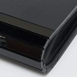 Pre Owned Jimmy Choo Black Acrylic and Leather Candy Chain Clutch 