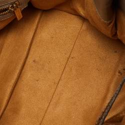 Pre Owned Jimmy Choo Metallic Brown Python Rosalie Satchel