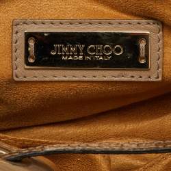 Pre Owned Jimmy Choo Metallic Brown Python Rosalie Satchel