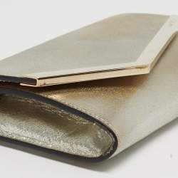 مملوكة مسبقًا حقيبة كلتش جيمي تشو سلسلة ج�لد ذهبي