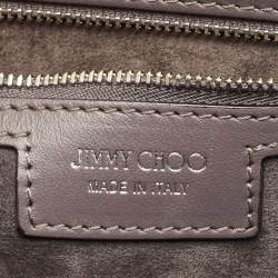 Pre Owned Jimmy Choo Madeline Multicolor Python Top Handle Bag