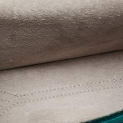 مملوكة مسبقًا Jimmy Choo Lockett City Green Velvet Shoulder Bag