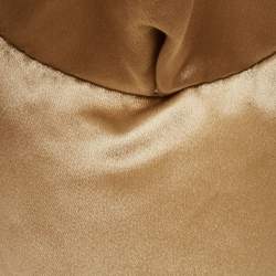 مملوكة مسبقًا Jimmy Choo Twill Tube Gold Glitter and Lurex Fabric Clutch