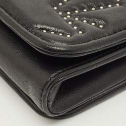 Pre Owned حقيبة كتف جيمي تشو جلد فضية ميتالك نجمة هيليا بسلسلة