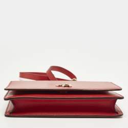 مملوكة مسبقًا Jimmy Choo Palace Red Leather Clutch Bag