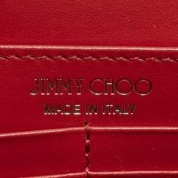 مملوكة مسبقًا Jimmy Choo Palace Red Leather Clutch Bag