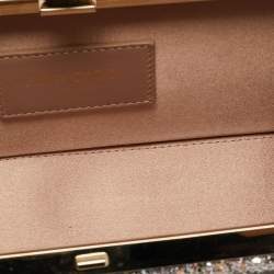 Pre Owned حقيبة كلتش جيمي تشو سلسلة جليتر وردية سيليست