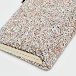 Pre Owned حقيبة كلتش جيمي تشو سلسلة جليتر وردية سيليست