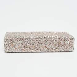 Pre Owned حقيبة كلتش جيمي تشو سلسلة جليتر وردية سيليست