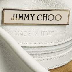 مملوكة مسبقًا حقيبة هوبو جلد بيضاء جيمي تشو سابا