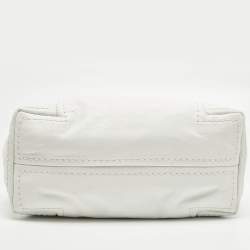 مملوكة مسبقًا حقيبة هوبو جلد بيضاء جيمي تشو سابا