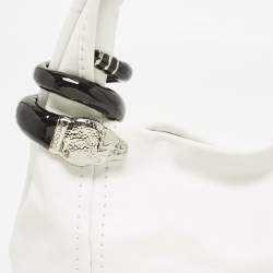 مملوكة مسبقًا حقيبة هوبو جلد بيضاء جيمي تشو سابا