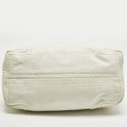 Pre Owned حقيبة هوبو جيمي تشو سابا جلد أبيض