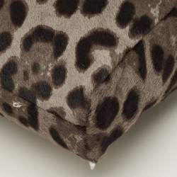 Pre Owned Jimmy Choo Handcuff Chain Grey/Brown Calf Hair Shoulder Bag