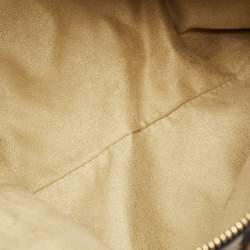 Pre Owned Jimmy Choo Handcuff Chain Grey/Brown Calf Hair Shoulder Bag