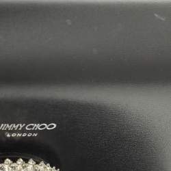 Pre Owned حقيبة كتف جيمي تشو ماديلين جلد لامع سوداء