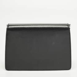 Pre Owned حقيبة كتف جيمي تشو ماديلين جلد لامع سوداء