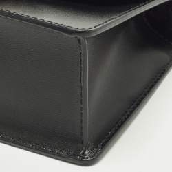 Pre Owned حقيبة كتف جيمي تشو ماديلين جلد لامع سوداء