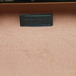 Pre Owned Jimmy Choo Cloud Beige/Multicolor Crystals and Satin Clutch