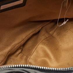 مملوكة مسبقًا حقيبة كتف جيمي تشو من جلد العجل بنقشة حيوانات مزينة بجلد الثعبان