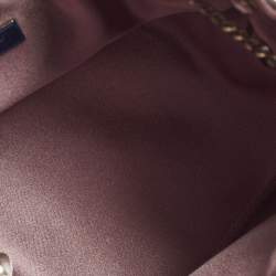 مملوكة مسبقًا حقيبة باكيت جيمي تشو بونبون جلد مرآة وردية