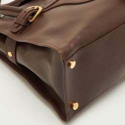 Pre Owned Jimmy Choo Tulita Brown Leather Tote