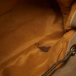 Pre Owned Jimmy Choo Rosalie Brown Glitter Python Satchel